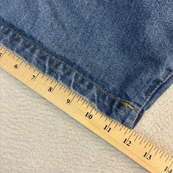 Y2K Noiz Baggy Jorts Men 38x13 Blue Loose Relaxed Skater Streetwear Jean Shorts - Picture 7 of 7